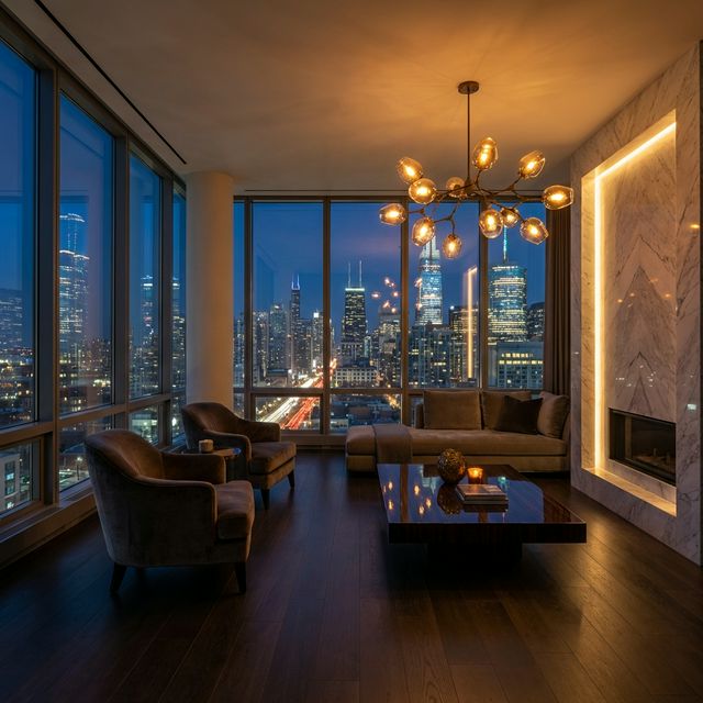 Дизайн интерьера пентхауса Lumina Penthouse в Москве